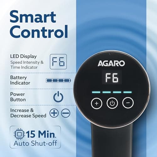 AGARO Galaxy Gun Massager — Rechargeable Handheld Percussion Massager