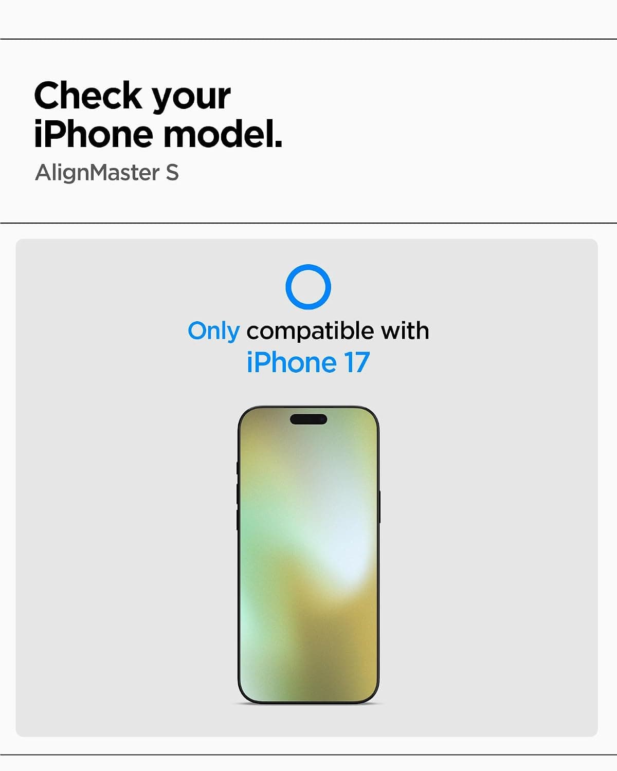 Spigen AlignMaster Tempered Glass Screen Protector for iPhone 17 (3 Pack)