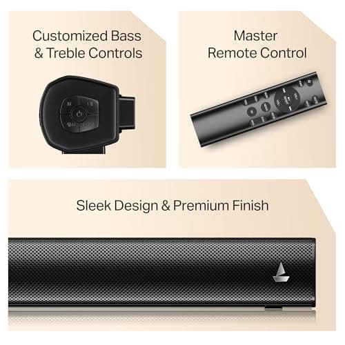 boAt Aavante 2.1 1200 Soundbar with Wired Subwoofer - 120W