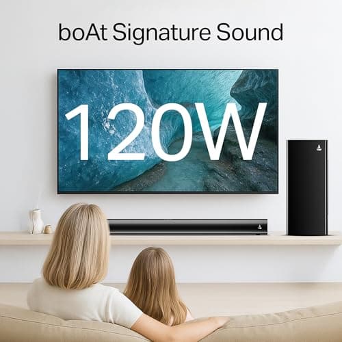 boAt Aavante 2.1 1200 Soundbar with Wired Subwoofer - 120W