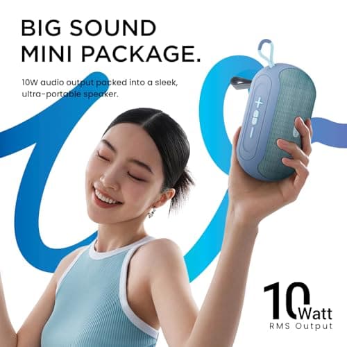 HAMMER Wave 10W Portable Bluetooth Speaker with Deep Bass & RGB Lights