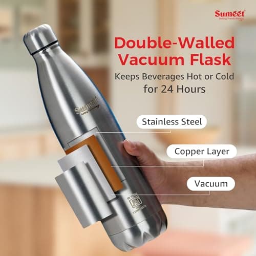 Sumeet Thermo1000 Stainless Steel Insulated Vacuum Water Bottle 1000ml