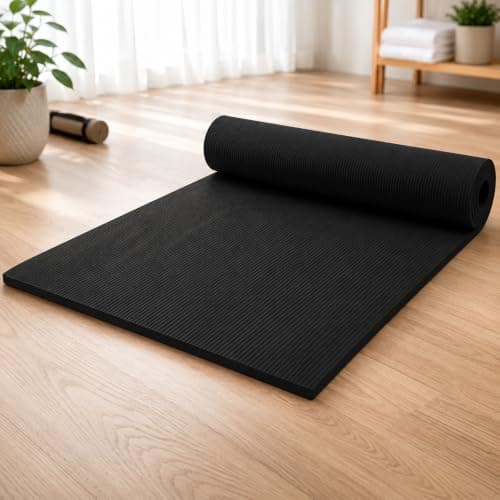 Premium TPE Non-Slip 6mm Exercise and Yoga Mat with Alignment Lines