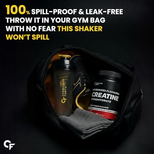 Carbamide Forte Storm Shaker Bottle for Gym 700ml with Blender Whisk