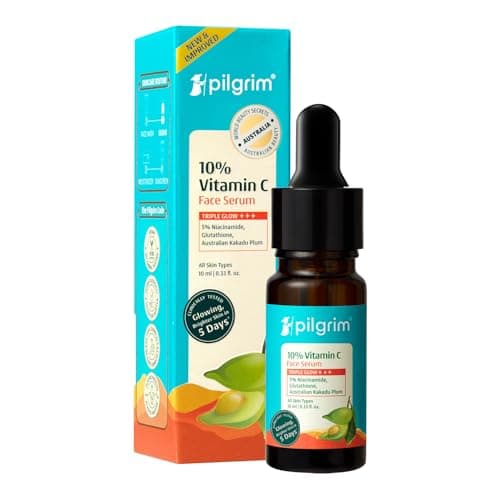 Pilgrim 10% Vitamin C Face Serum with Hyaluronic Acid for Glowing Skin
