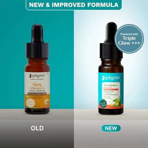 Pilgrim 10% Vitamin C Face Serum with Hyaluronic Acid for Glowing Skin