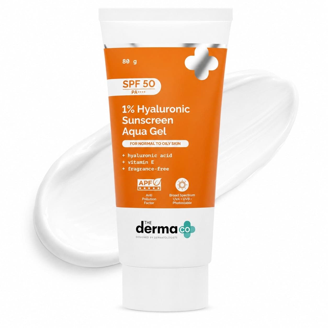 The Derma Co 1% Hyaluronic Sunscreen Aqua Gel SPF 50 PA++++