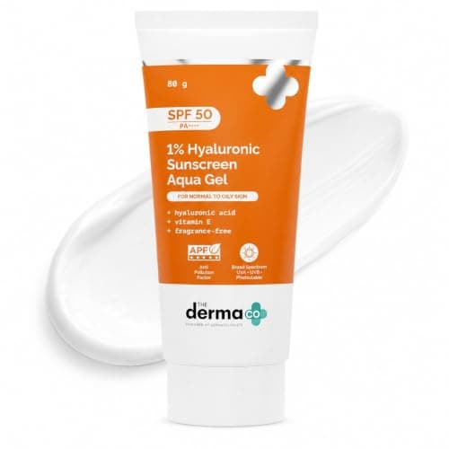 The Derma Co 1% Hyaluronic Sunscreen Aqua Gel SPF 50 PA++++