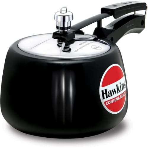 Hawkins 3 Litre Contura Black Hard Anodised Pressure Cooker