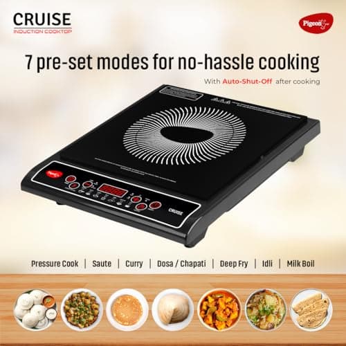 Pigeon by Stovekraft Cruise 1800W Induction Cooktop with Push Button