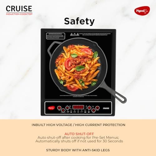 Pigeon by Stovekraft Cruise 1800W Induction Cooktop with Push Button