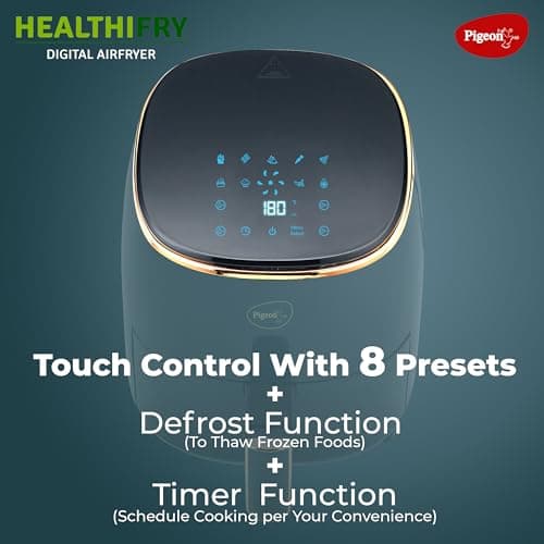 Pigeon Healthifry Digital Air Fryer 4.2 Litre with 360 Degree Rapid Air Tech