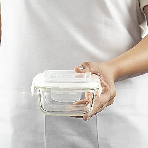 Borosil Klip N Store Microwavable Glass Storage Containers Set of 3
