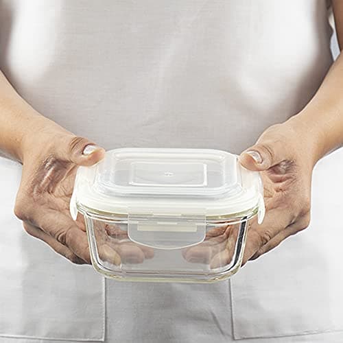 Borosil Klip N Store Microwavable Glass Storage Containers Set of 3