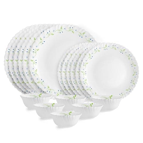 Cello Tropical Lagoon Dazzle Opalware Dinner Set 18 Pieces