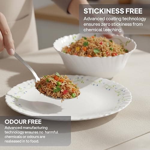 Cello Tropical Lagoon Dazzle Opalware Dinner Set 18 Pieces