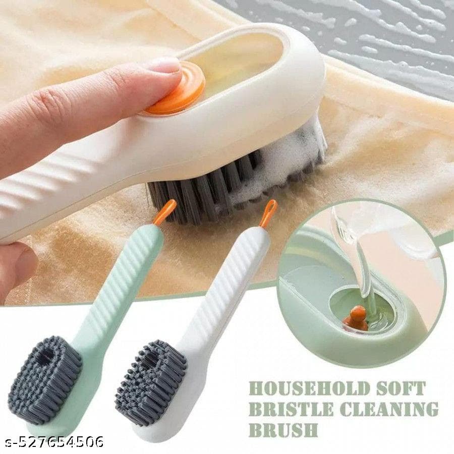 Automatic Liquid Shoe Cleaning Brush with Built-in Soap Dispenser |Multifunctional Cleaning Brush with Liquid Dispenser for Clothes, Shoe Cleaner, Sneaker Cleaner