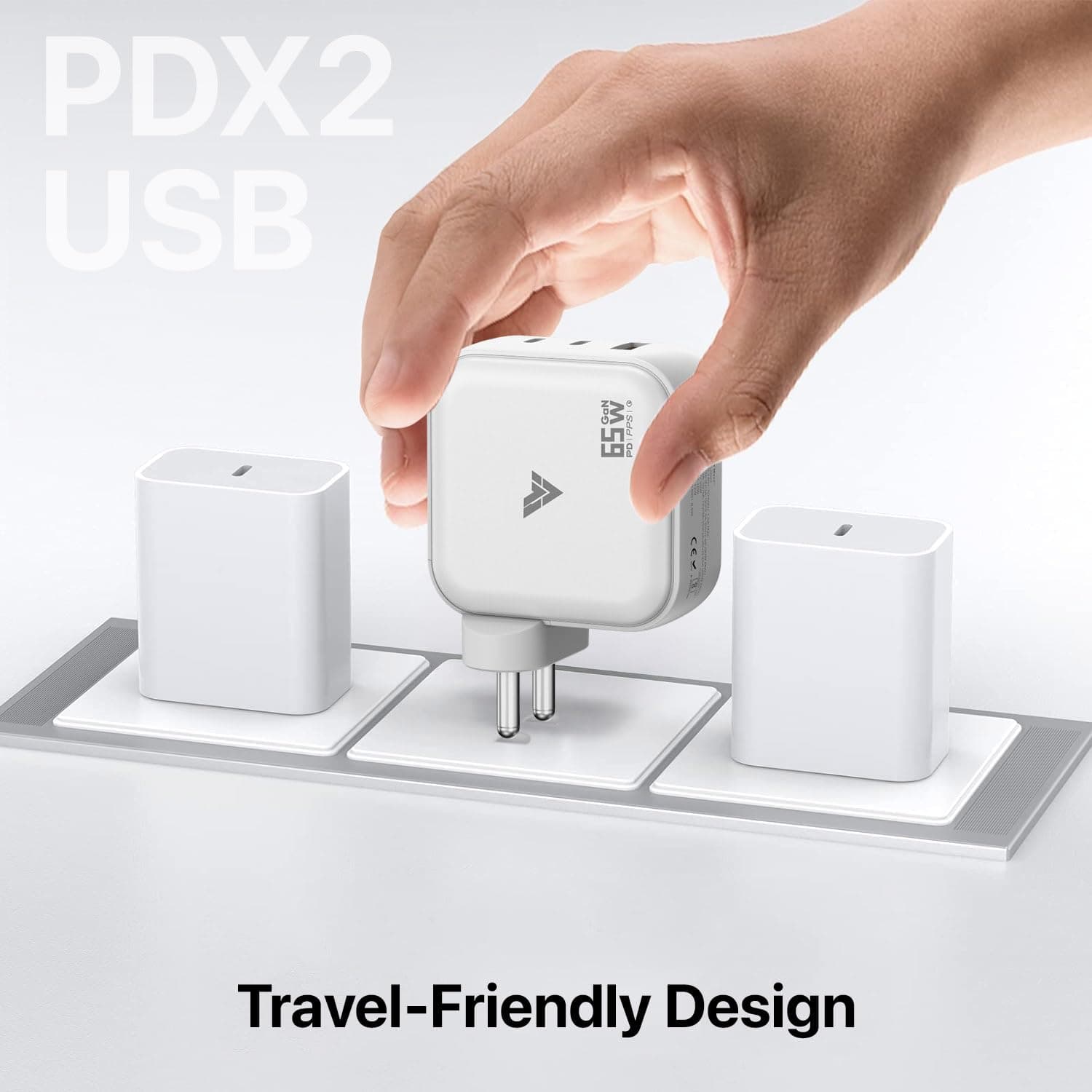 DR VAKU 65W Multi-Port GaN Fast Charger with USB-C PD