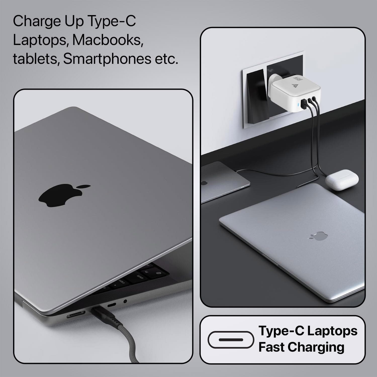 DR VAKU 65W Multi-Port GaN Fast Charger with USB-C PD